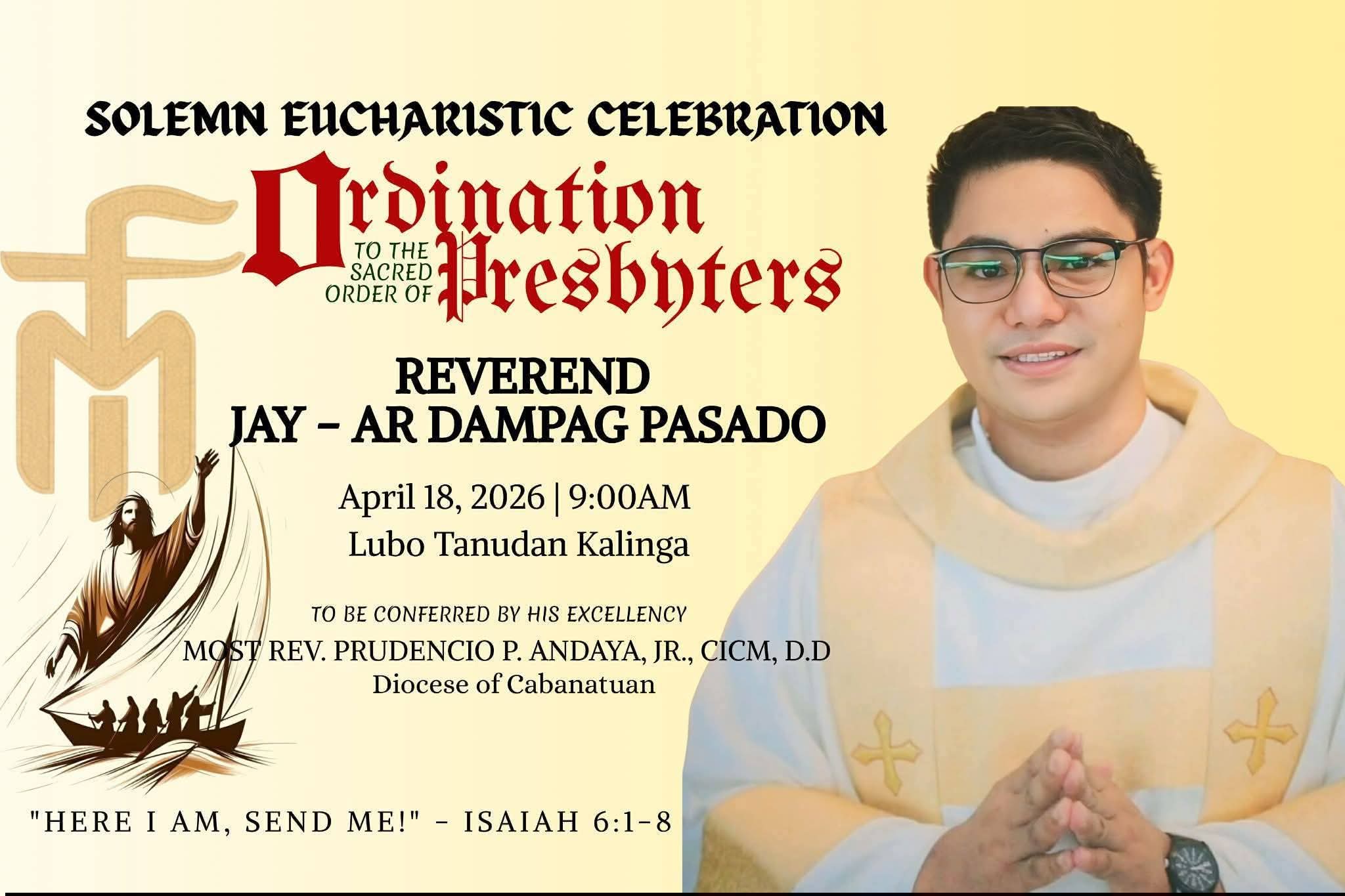 Jay - Ar Ordinazione sacerdotale nelle Filippine 18-04-26